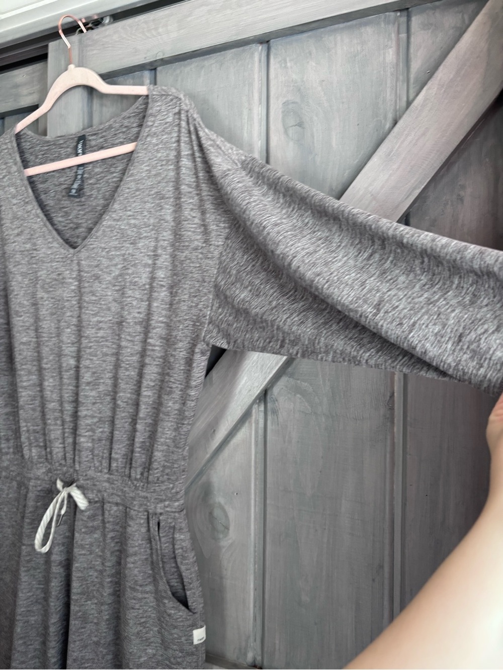 Vuori Longsleeve Lux Jumpsuit in Clay Heather Size L UPF 30+ - Picture 4 of 11
